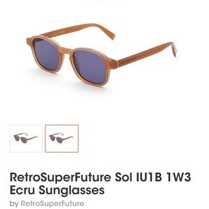 RetroSuperFuture Ecru Sunglasses Made in Italy